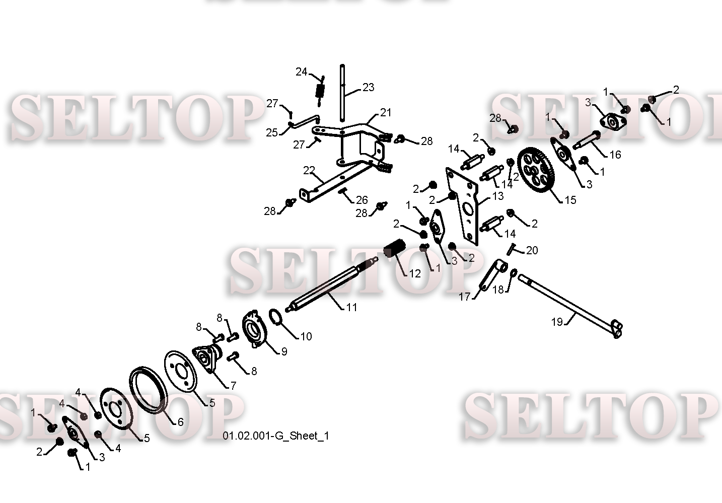 Привод для Хускварна 1130 STE (артикул модели 96191001904) (с 2008-09) (схема 1)