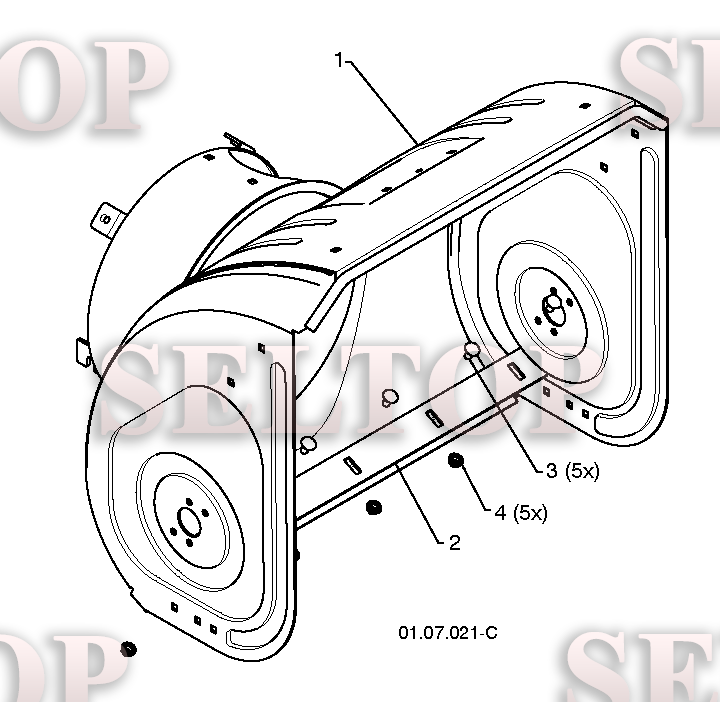 Крыльчатка, редуктор для Хускварна 11524 E (артикул модели 96193006600) (с 2010-08) (схема 1)