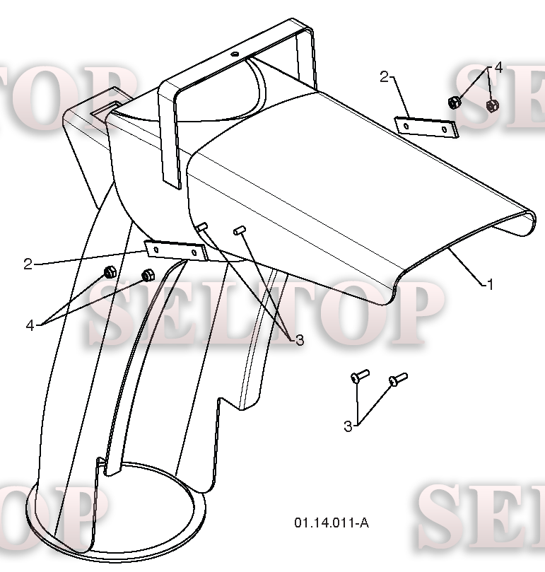 Панель управления, привод разгрузочного желоба для Хускварна 11524 E (артикул модели 96193007403) (с 2012-06) (схема 3)