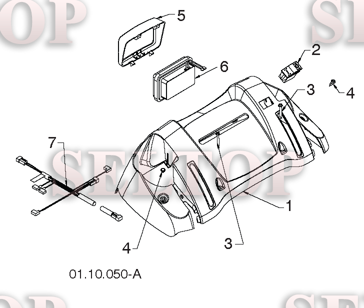 Ручка для Хускварна 11524 E (артикул модели 96193007403) (с 2012-06) (схема 6)
