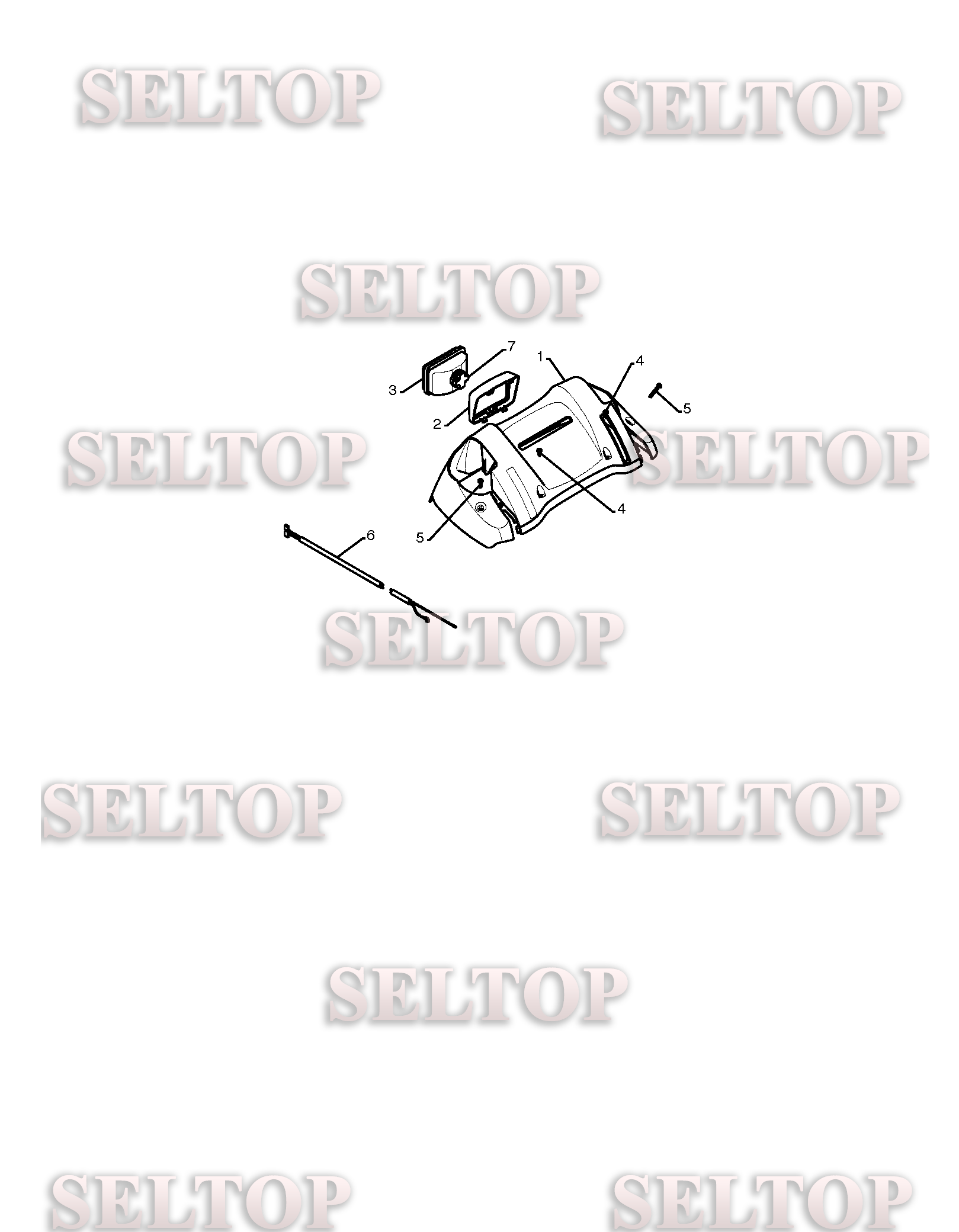 Консоль для Хускварна 12524 SB (артикул модели 96193004600) (с 2009-09)