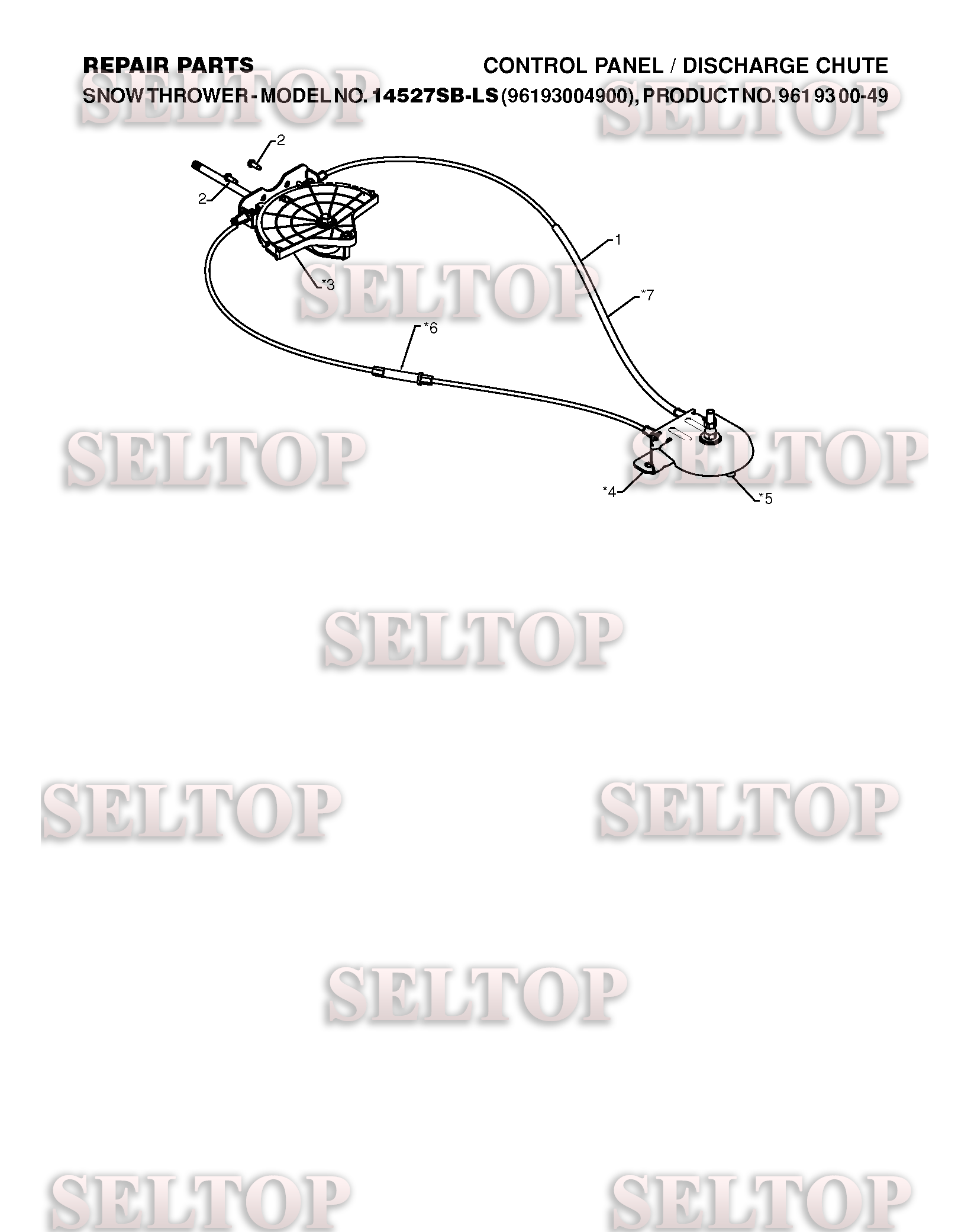 Панель управления, привод разгрузочного желоба для Хускварна 12527 HV (артикул модели 96193005300) (с 2010-06) (схема 4)