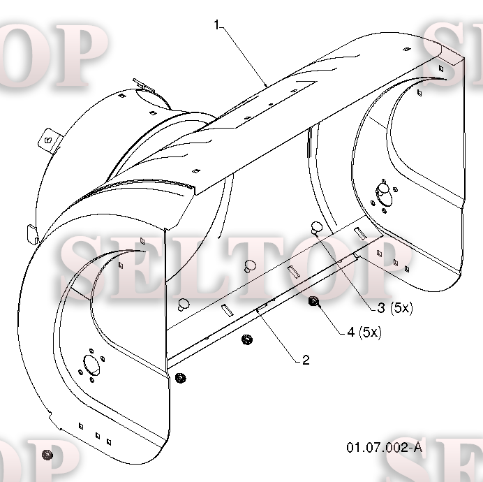 Крыльчатка, редуктор для Хускварна 12527 HV (артикул модели 96193007106) (с 2013-09) (схема 1)
