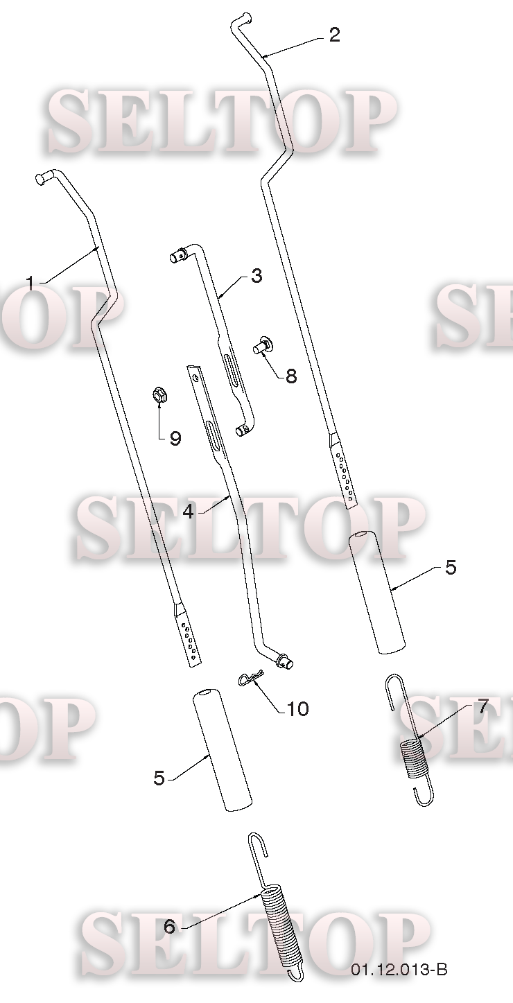 Ручки управления для Хускварна 12527 HV (артикул модели 96193007106) (с 2013-09) (схема 3)