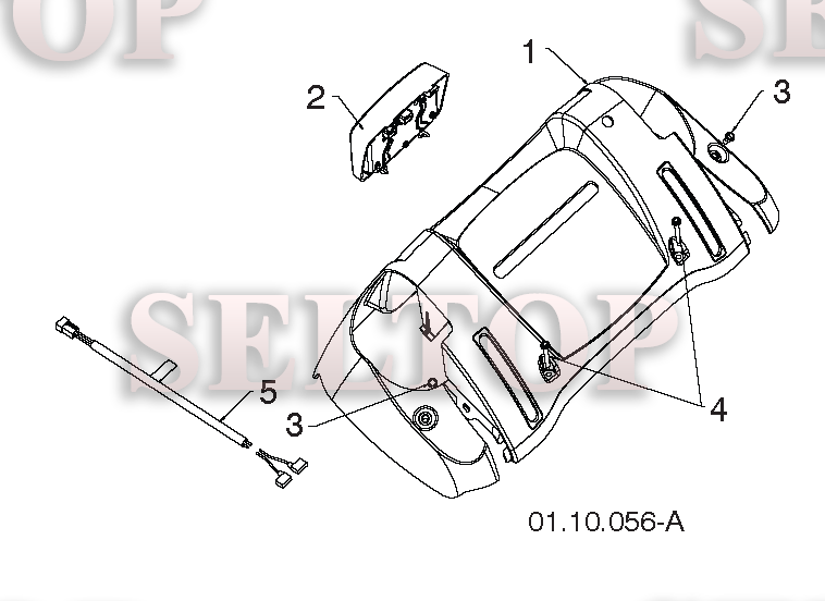 Ручки управления для Хускварна 12527 HV (артикул модели 96193007106) (с 2013-09) (схема 5)