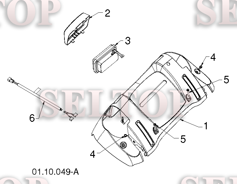 Ручки управления для Хускварна 12530 HV (артикул модели 96193007201) (с 2012-06) (схема 5)
