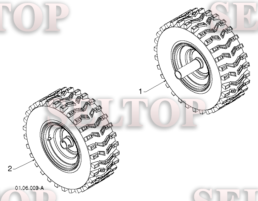 Колеса для Хускварна 12530 HV (артикул модели 96193007201) (с 2012-06)
