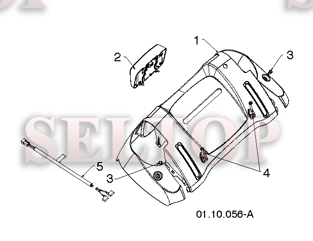 Ручки управления для Хускварна 12530 HV (артикул модели 96193007204) (с 2013-08) (схема 5)