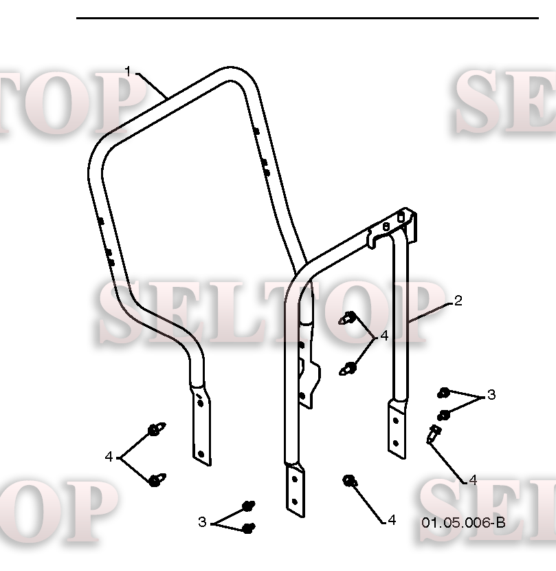 Ручка для Хускварна 1330 SBXLSB (артикул модели 96193004100) (с 2009-02) (схема 2)