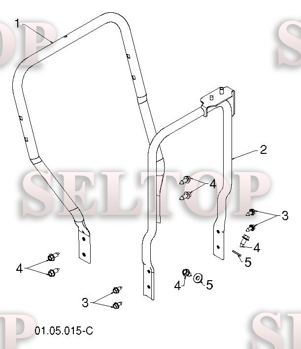 Ручка для Хускварна 14527 E (артикул модели 96193007500) (с 2011-06) (схема 2)
