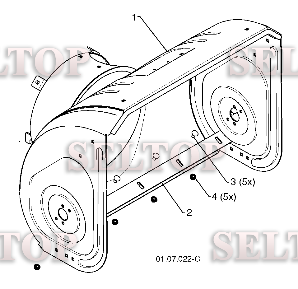 Крыльчатка, редуктор для Хускварна 14527 E (артикул модели 96193007501) (с 2011-07) (схема 1)