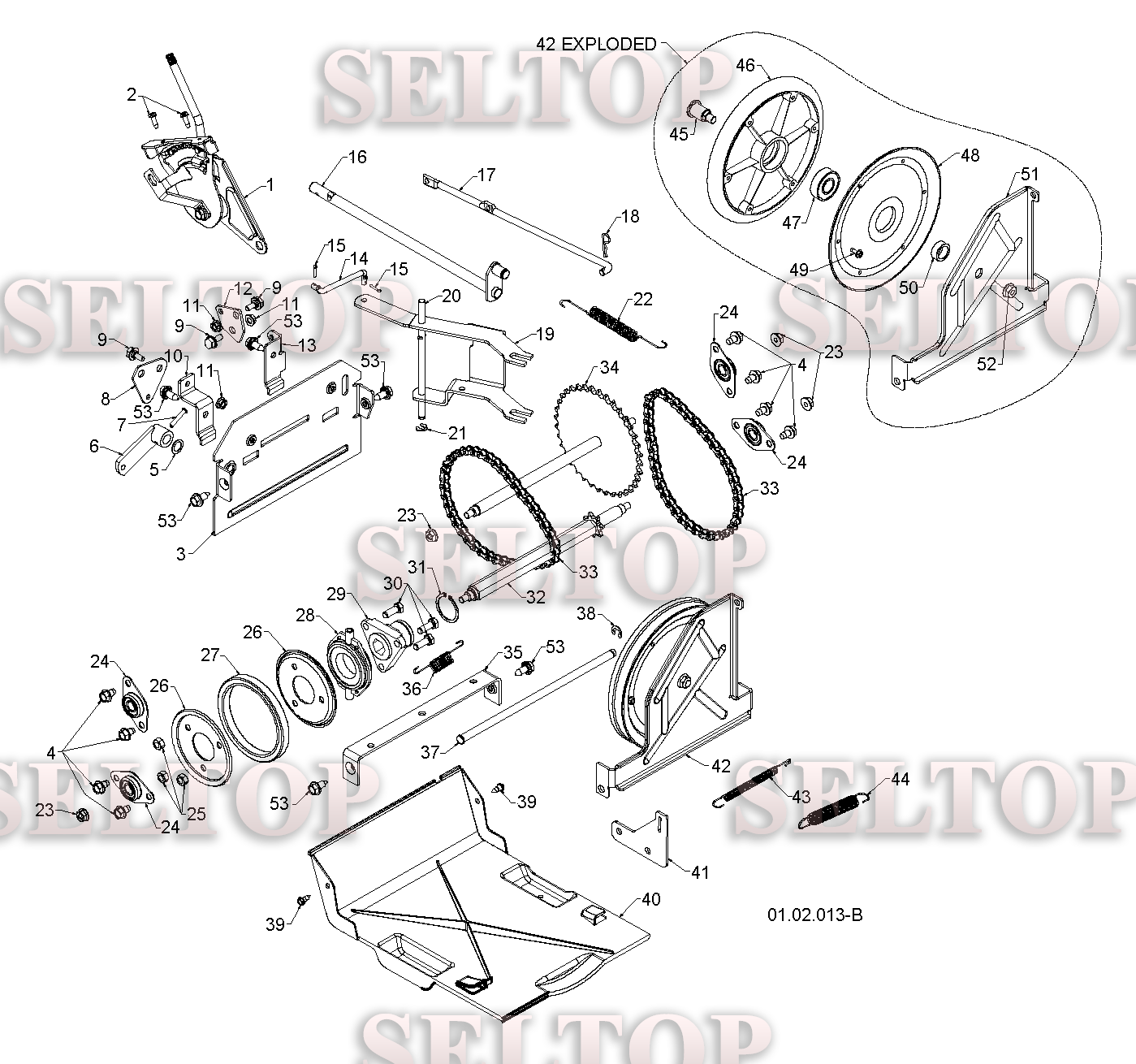 Привод для Хускварна 14527 E (артикул модели 96193007505) (с 2013-06)