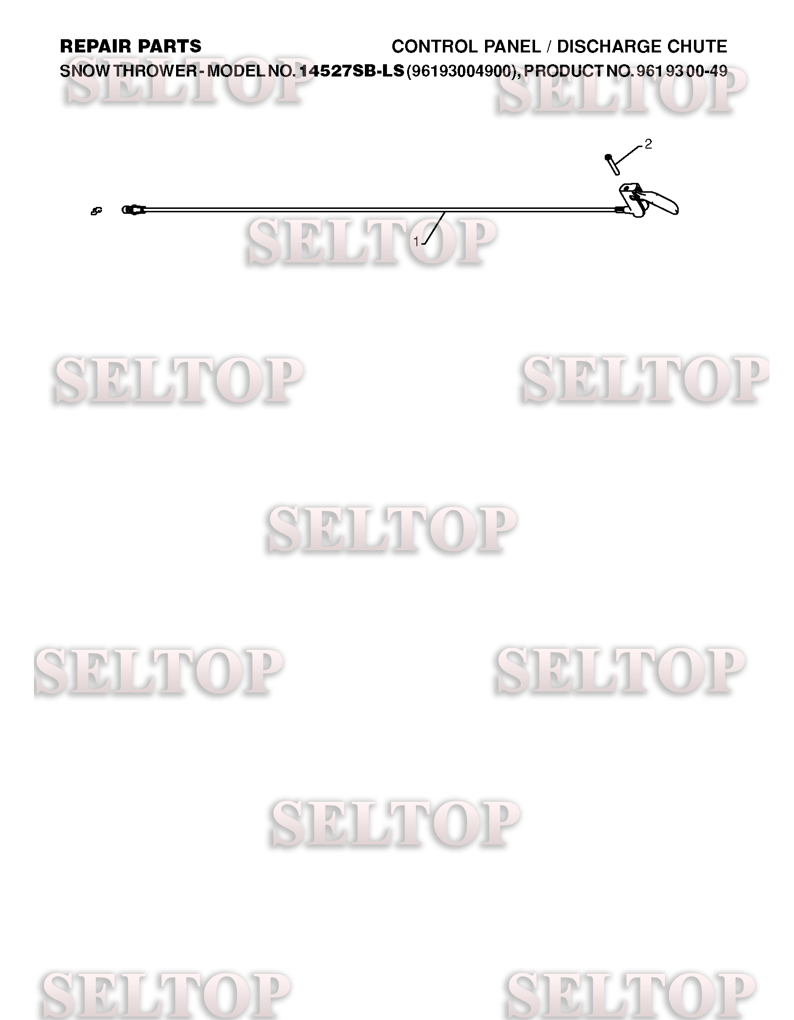Панель управления, привод разгрузочного желоба для Хускварна 14527 SBLS (артикул модели 96193004900) (с 2009-08) (схема 4)