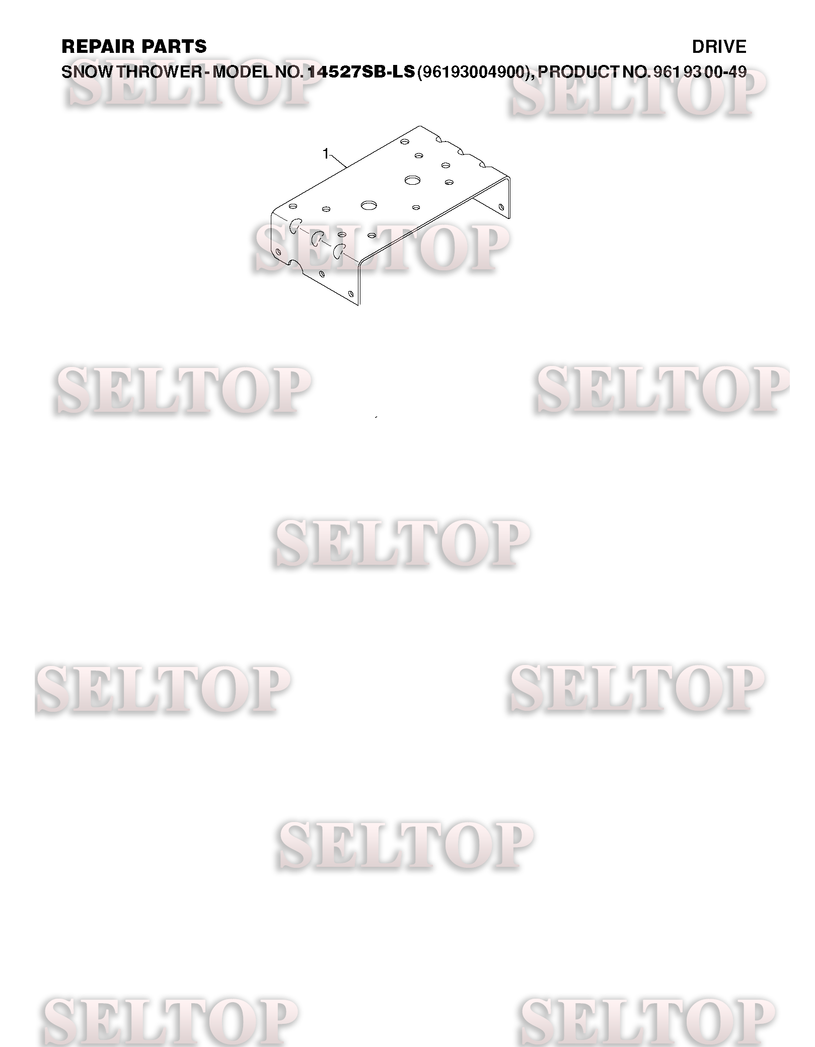 Двигатель для Хускварна 14527 SBLS (артикул модели 96193004901) (с 2009-08) (схема 1)