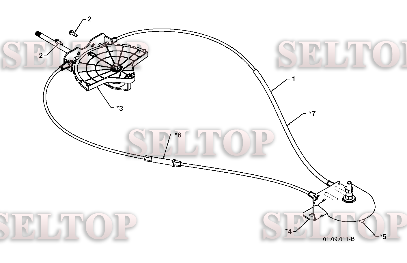Панель управления, привод разгрузочного желоба для Хускварна 14527 XLS (артикул модели 96193006101) (с 2010-08) (схема 2)