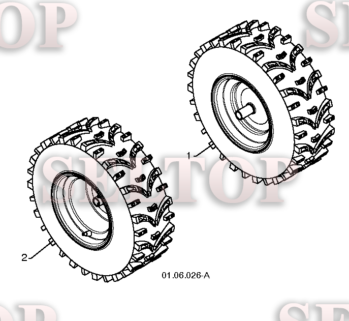 Колеса для Хускварна 14527 XLS (артикул модели 96193006101) (с 2010-08)