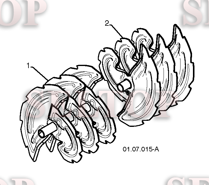 Крыльчатка, редуктор для Хускварна 14527 XLS (артикул модели 96193006102) (с 2010-09) (схема 2)