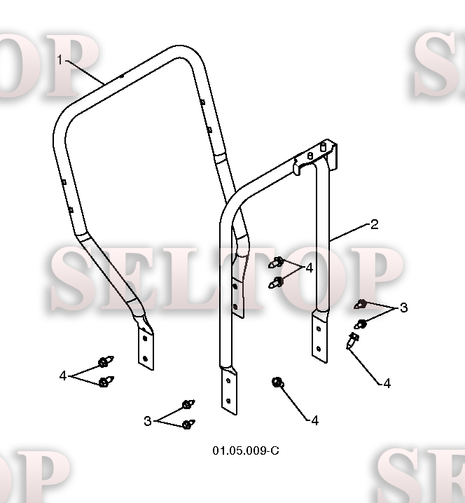 Ручка для Хускварна 14527 XLS (артикул модели 96193006102) (с 2010-09) (схема 2)