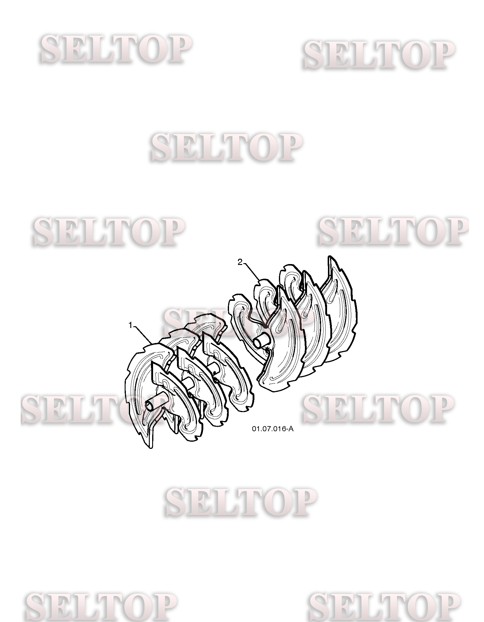 Крыльчатка, редуктор для Хускварна 15530 SBLS (артикул модели 96193003801) (с 2009-07) (схема 3)