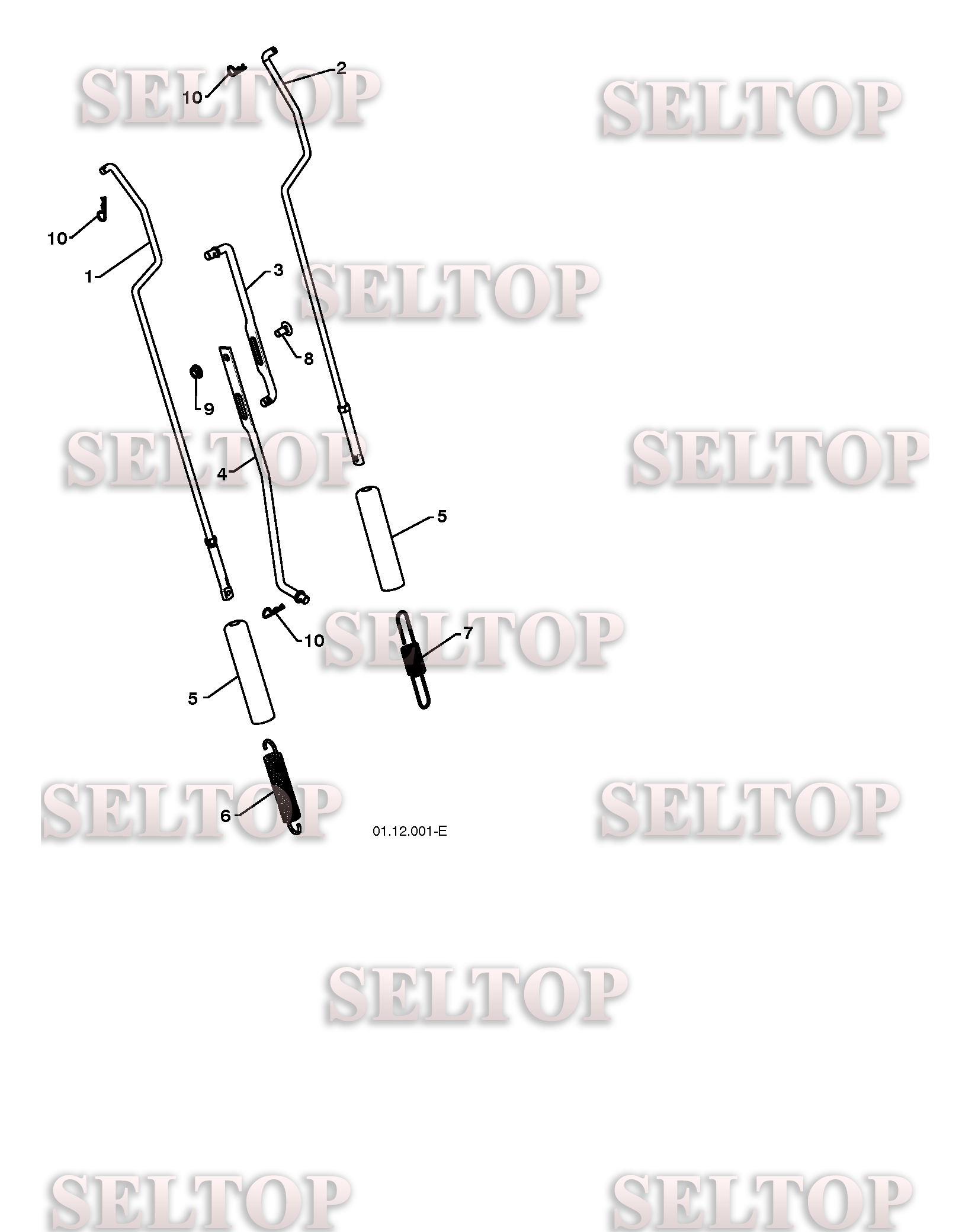 Ручка для Хускварна 15530 SBLS (артикул модели 96193003801) (с 2009-07)
