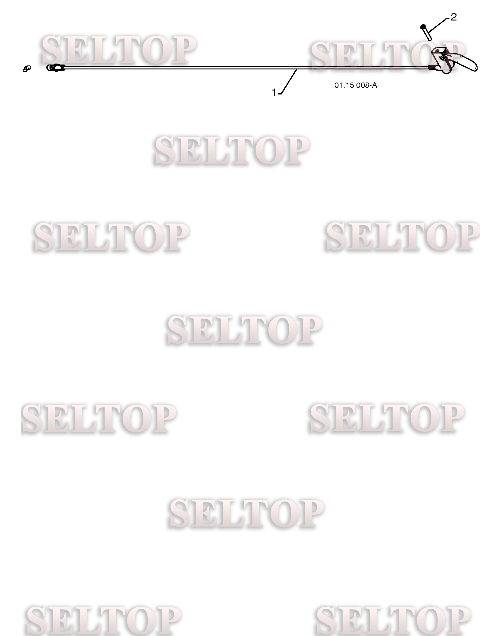 Ручка для Хускварна 15530 SBLS (артикул модели 96193003801) (с 2009-07) (схема 3)