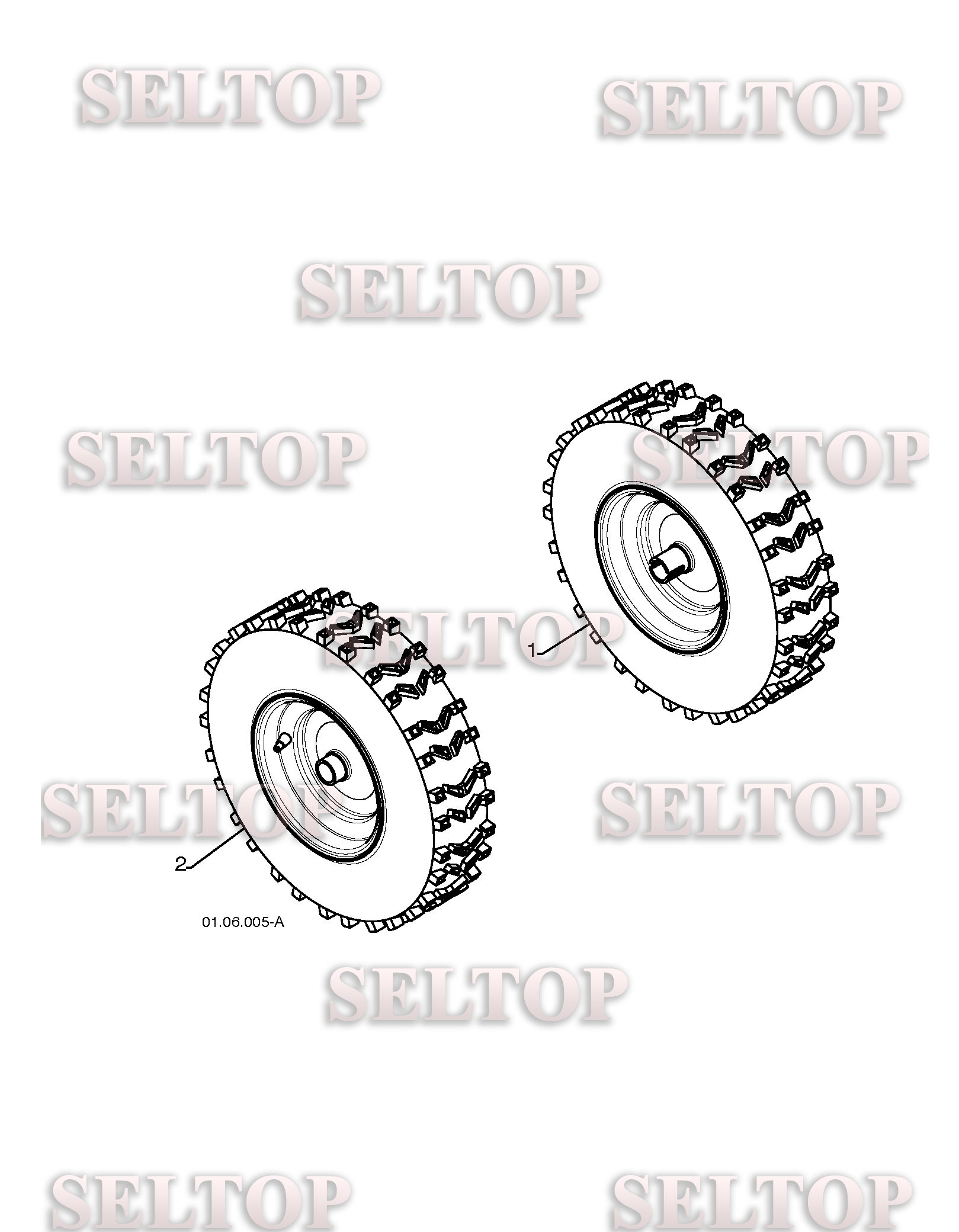 Колеса для Хускварна 15530 SBLS (артикул модели 96193003801) (с 2009-07)