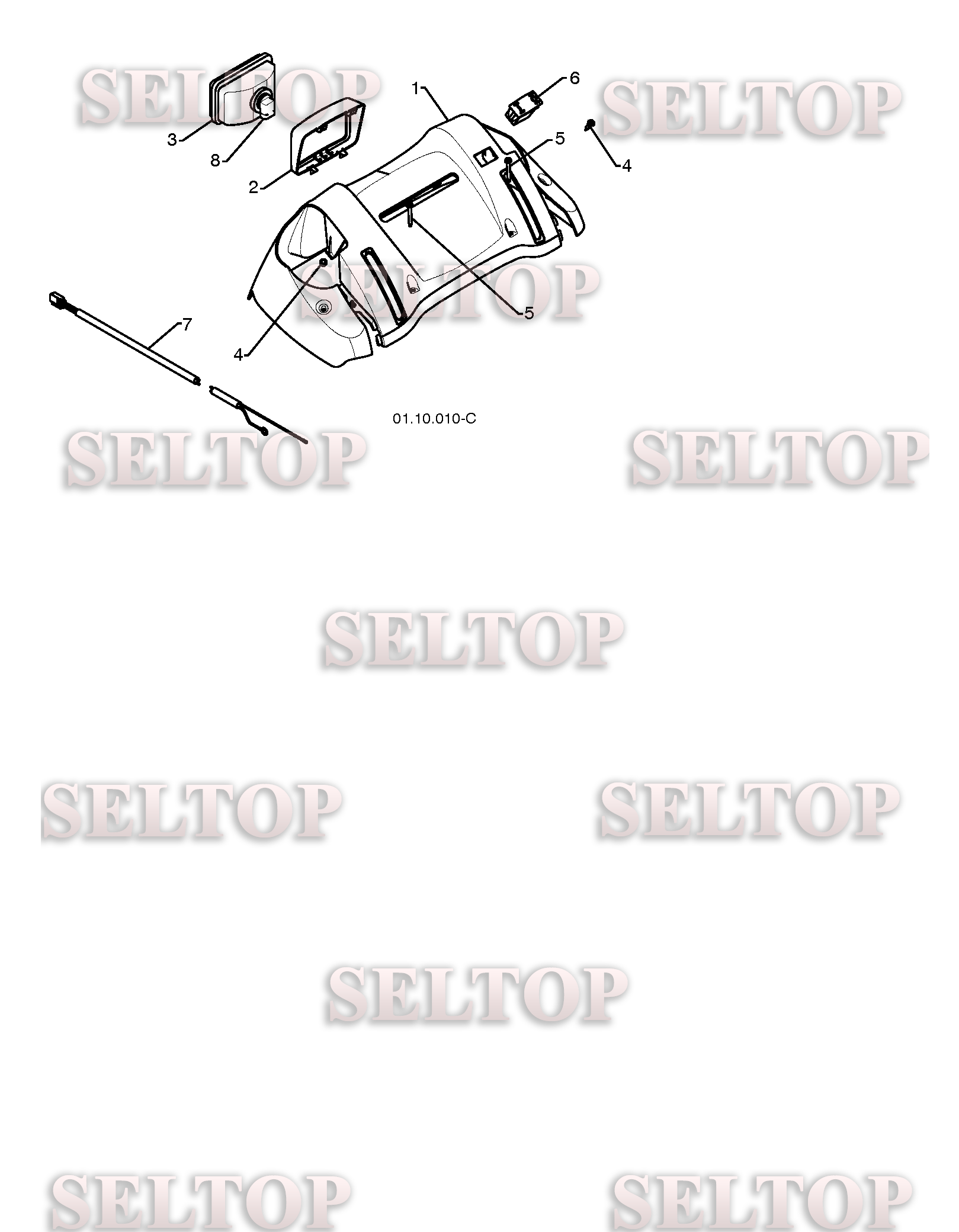 Консоль для Хускварна 15530 SBLS (артикул модели 96193003802) (с 2009-07)