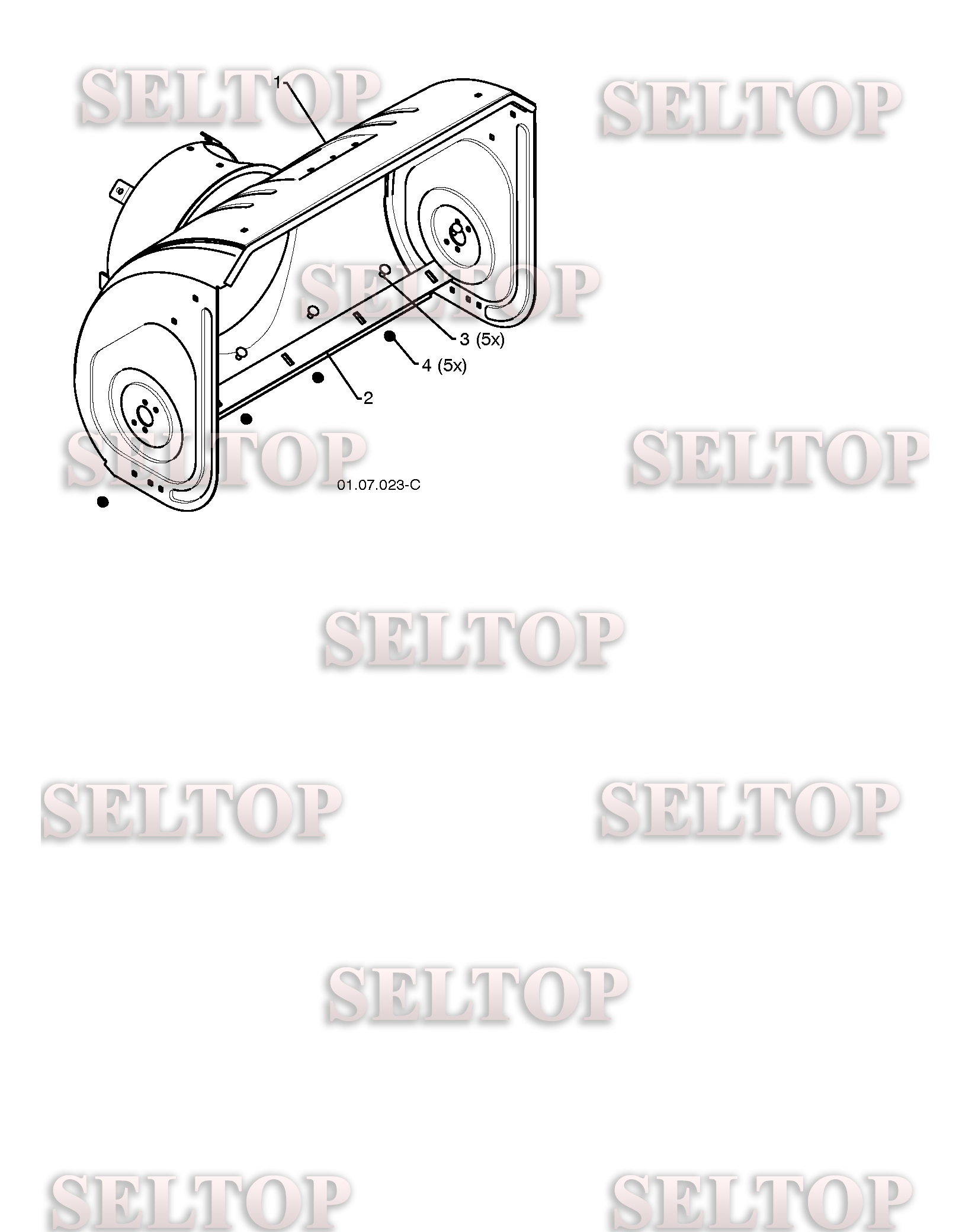 Крыльчатка, редуктор для Хускварна 15530 SBLS (артикул модели 96193003803) (с 2009-08) (схема 1)