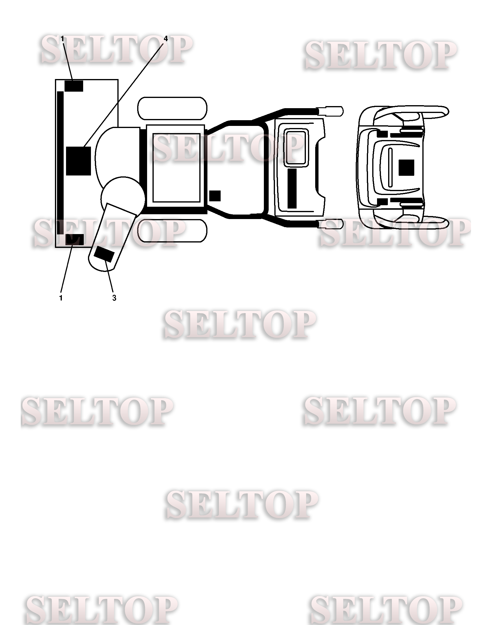 Наклейки для Хускварна 15530 SBLS (артикул модели 96193003803) (с 2009-08)