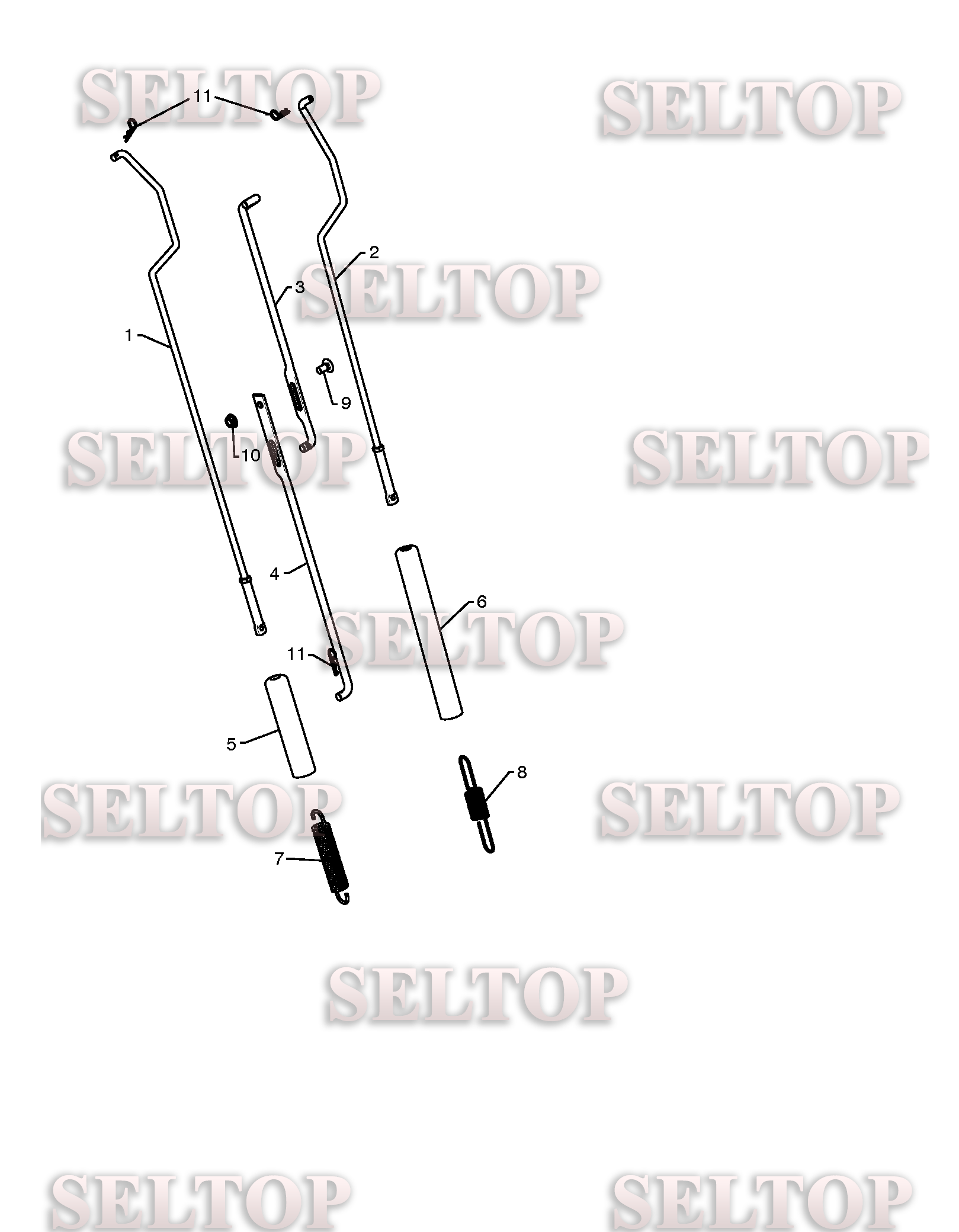 Ручка для Хускварна 15530 SBXLS (артикул модели 96193004001) (с 2009-09) (схема 2)