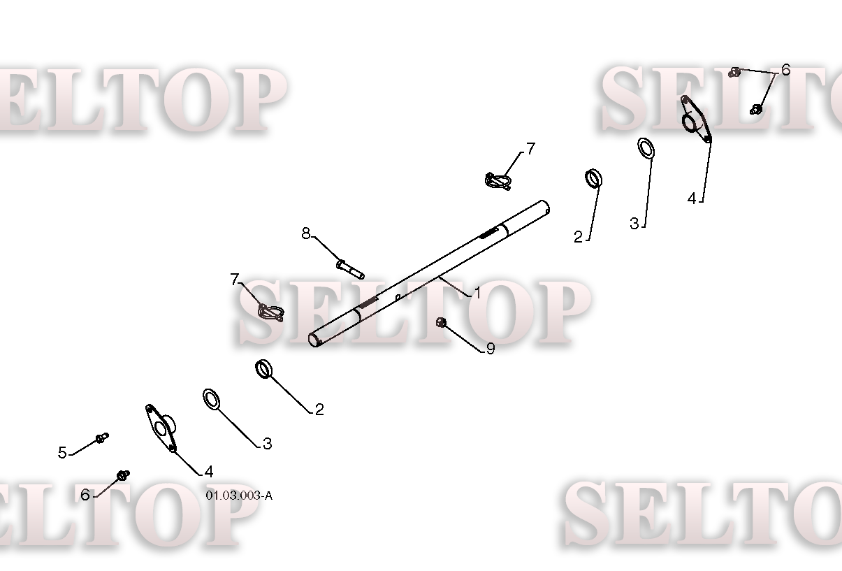 Привод для Хускварна 1650 EXLT (артикул модели 96193008901) (с 2012-10) (схема 1)