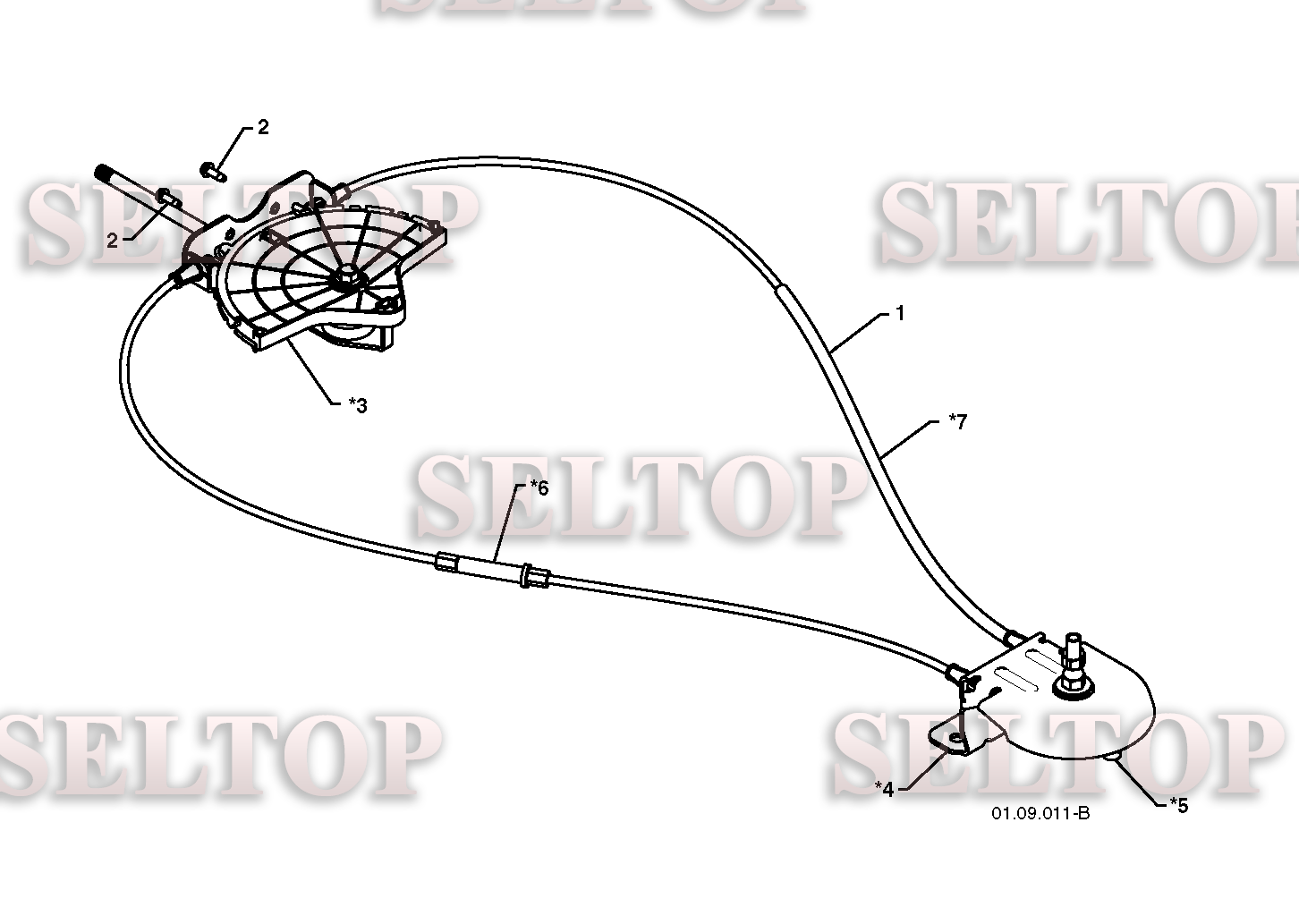 Панель управления, привод разгрузочного желоба для Хускварна 16530 EXL (артикул модели 96193006900) (с 2010-05) (схема 3)