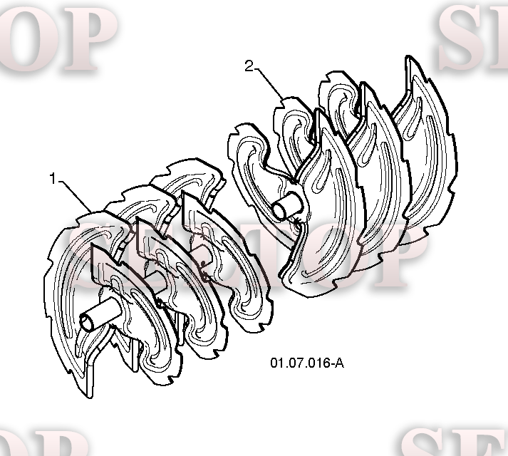 Крыльчатка, редуктор для Хускварна 16530 EXL (артикул модели 96193006901) (с 2010-06) (схема 2)