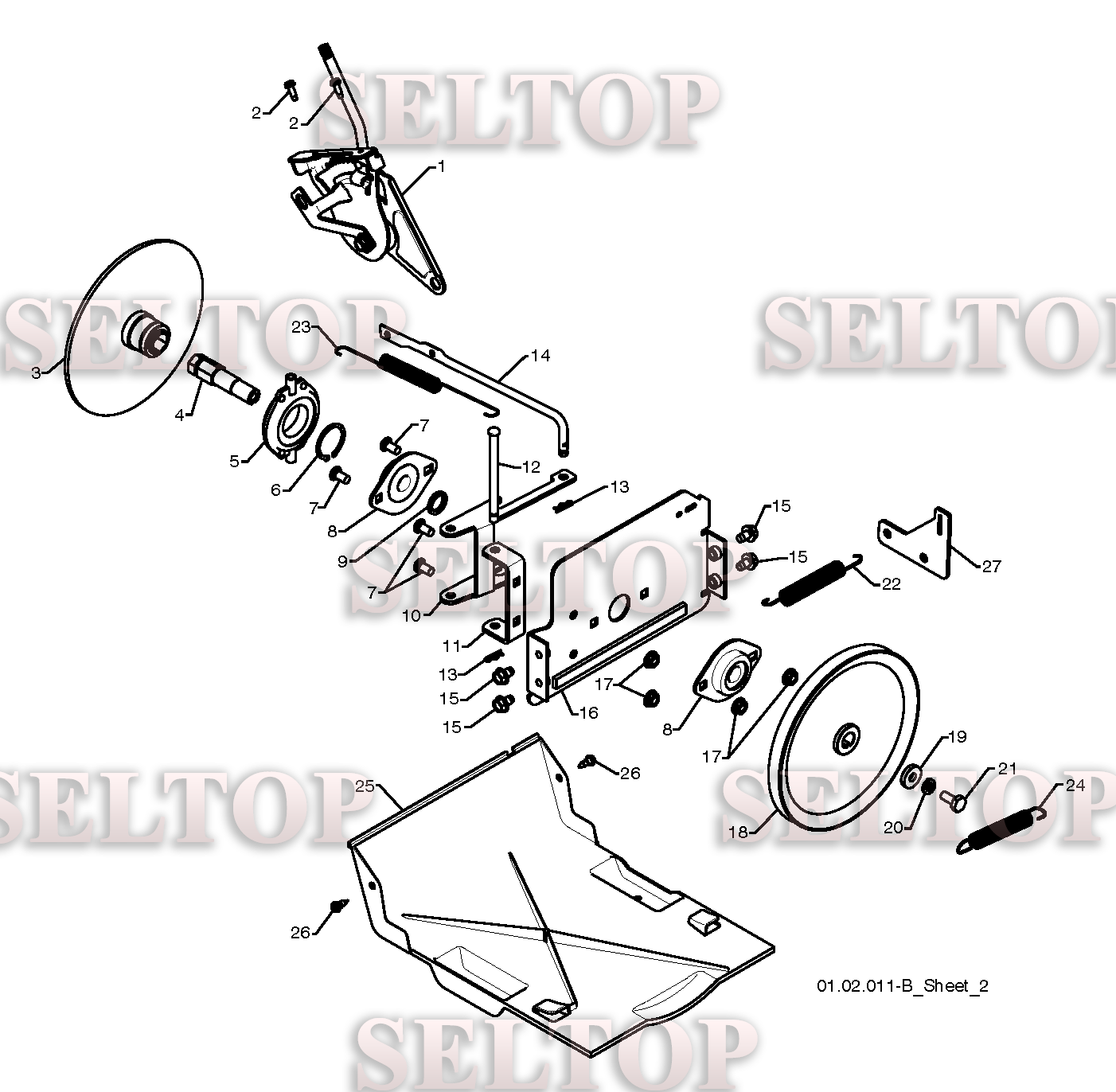 Привод для Хускварна 16530 E (артикул модели 96193006800) (с 2010-05) (схема 1)