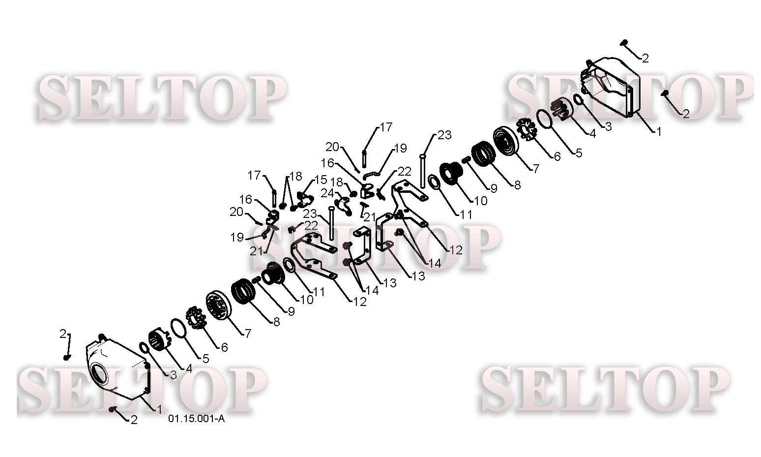 Колеса для Хускварна 1830 HV (артикул модели 96193005401) (с 2010-08) (схема 1)