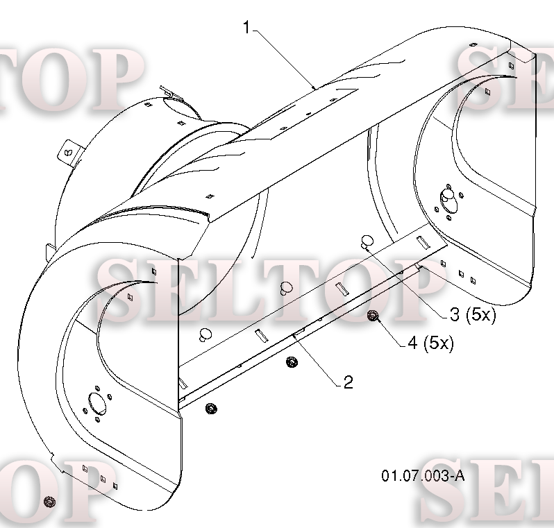 Крыльчатка, редуктор для Хускварна 1830 HV (артикул модели 96193007300) (с 2011-06) (схема 1)