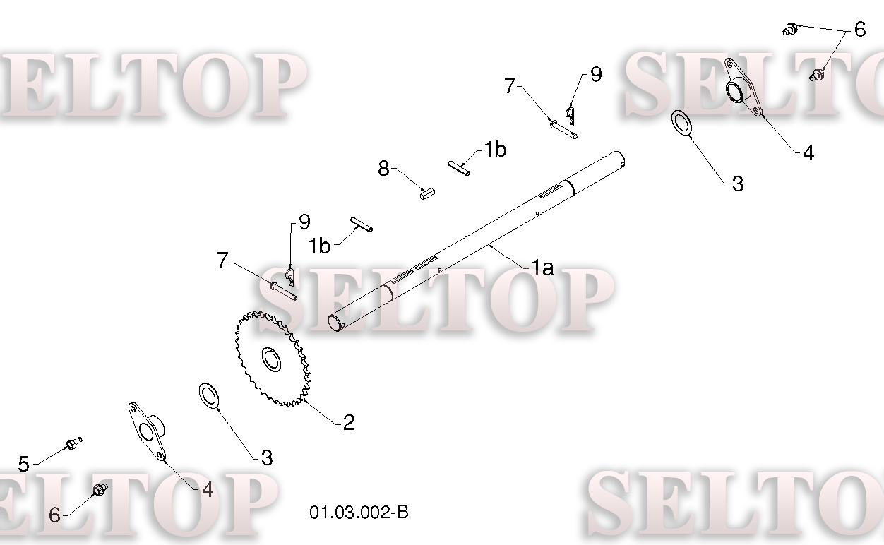 Привод для Хускварна 1830 HV (артикул модели 96193007301) (с 2011-07) (схема 1)