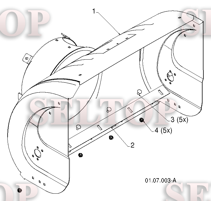 Крыльчатка, редуктор для Хускварна 1830 HV (артикул модели 96193008100) (с 2011-07) (схема 1)