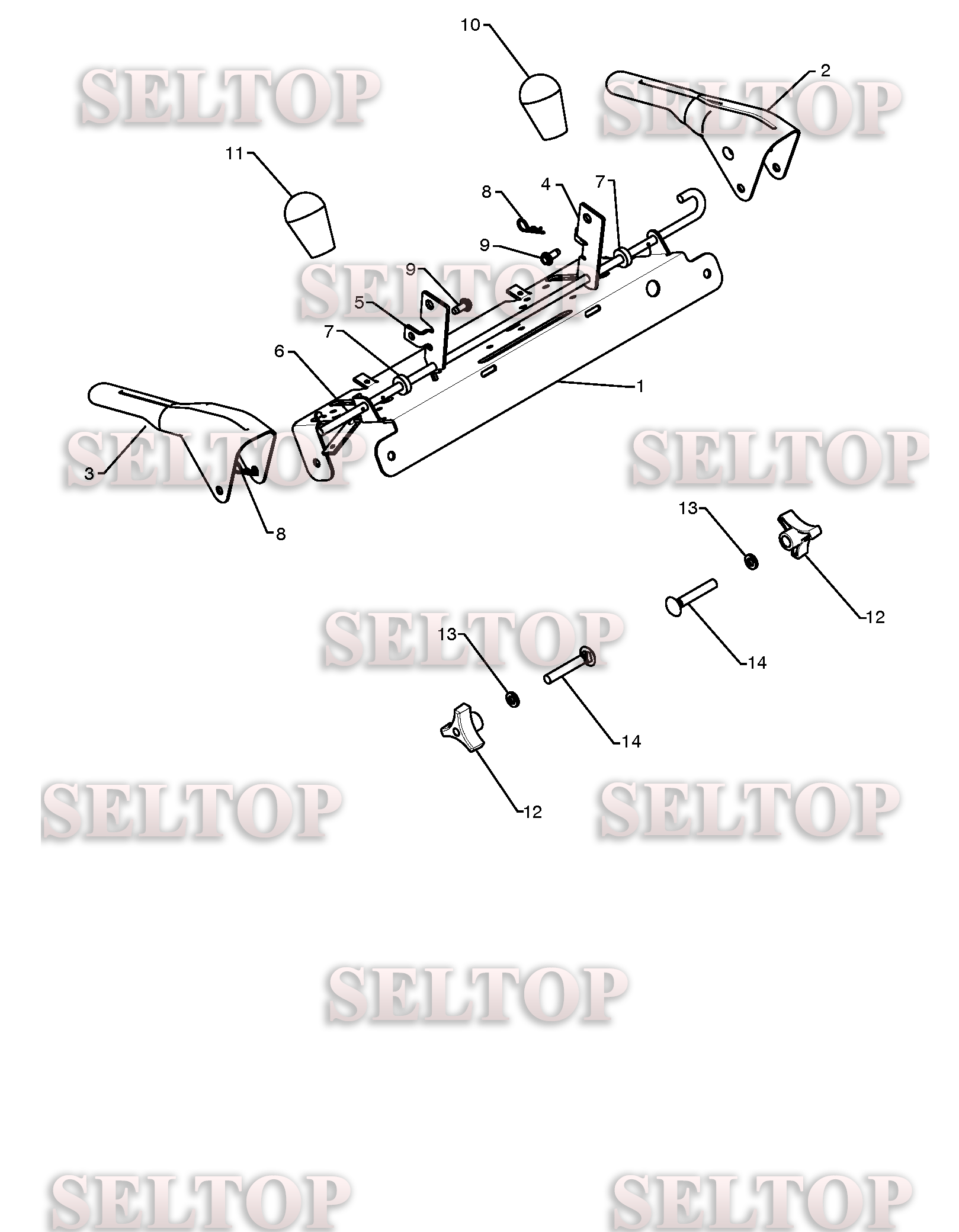 Панель управления, привод разгрузочного желоба для Хускварна 1830 SB (артикул модели 96193006501) (с 2010-08) (схема 2)