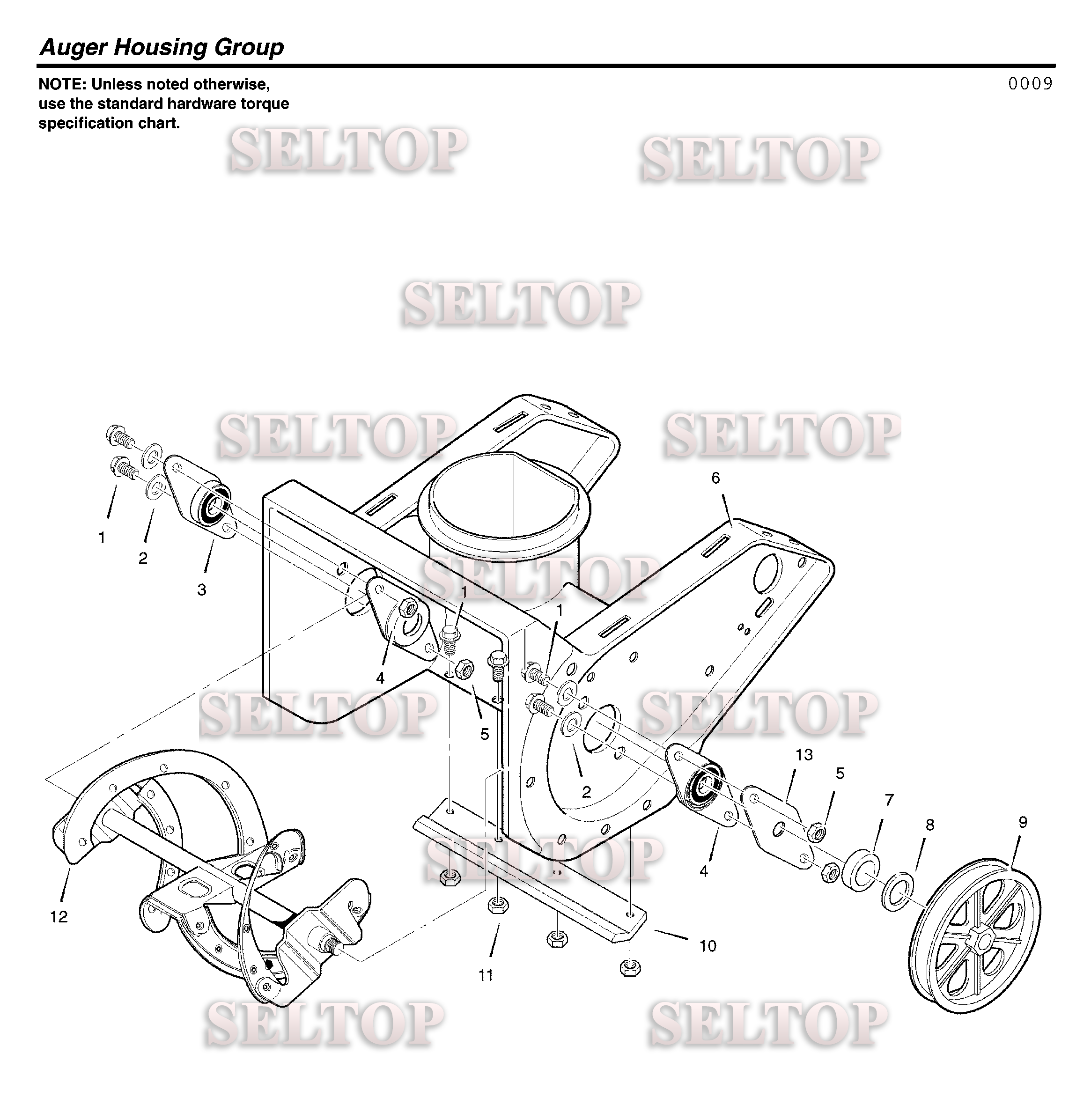 Крыльчатка, редуктор для Хускварна 521 SSR (артикул модели 621503X37NA) (с 2006-11)