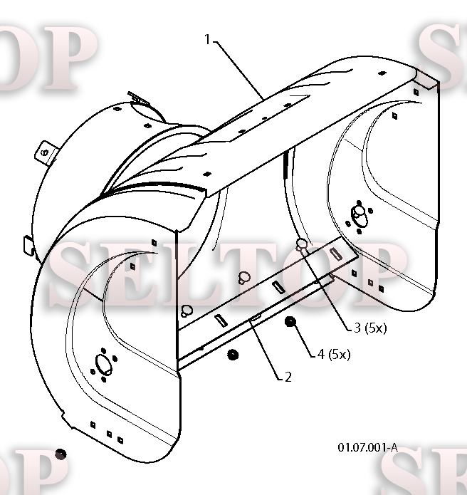 Крыльчатка, редуктор для Хускварна 5524 ST (артикул модели 96191001606) (с 2010-04) (схема 1)