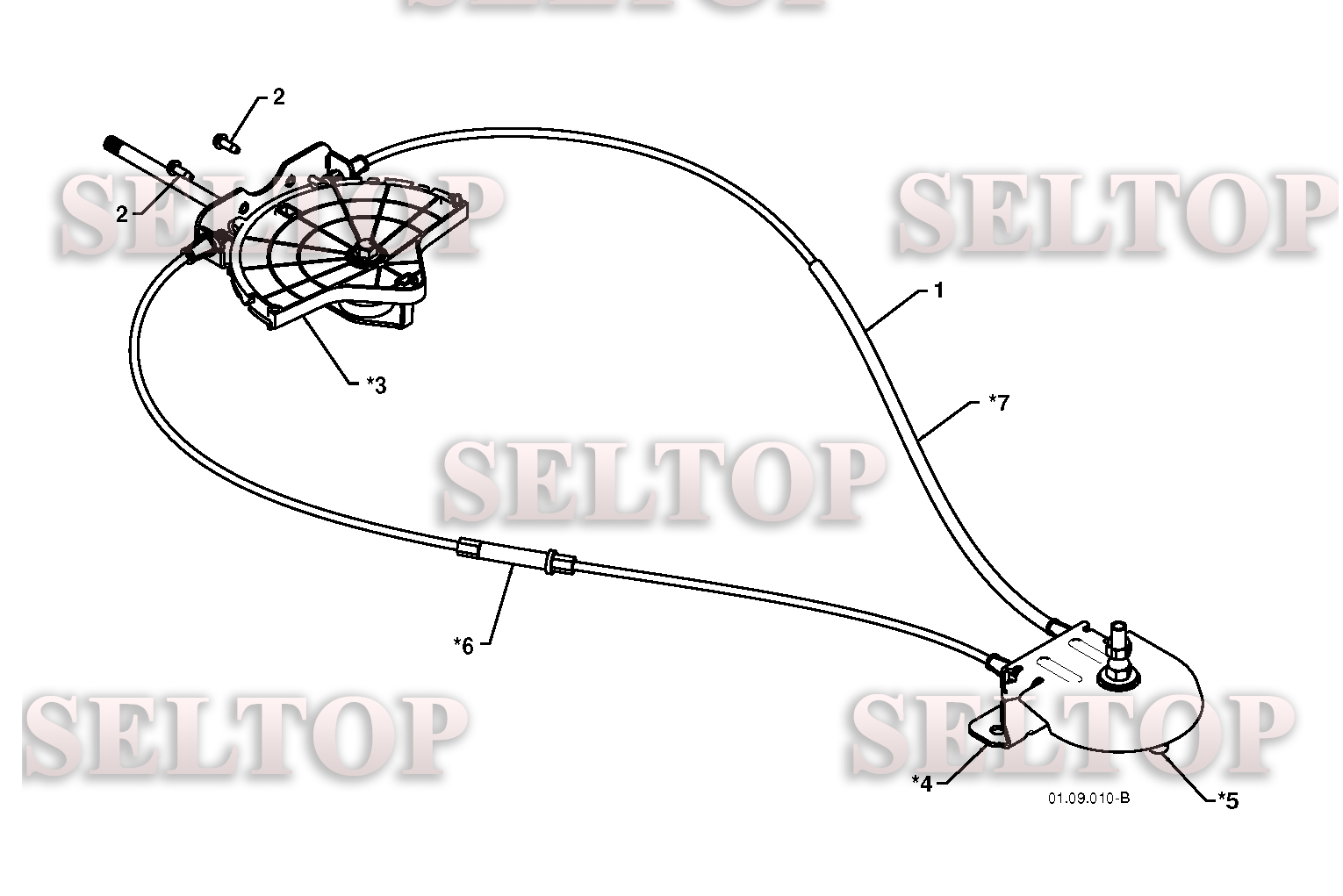Панель управления, привод разгрузочного желоба для Хускварна 5524 ST (артикул модели 96191001608) (с 2012-05) (схема 1)