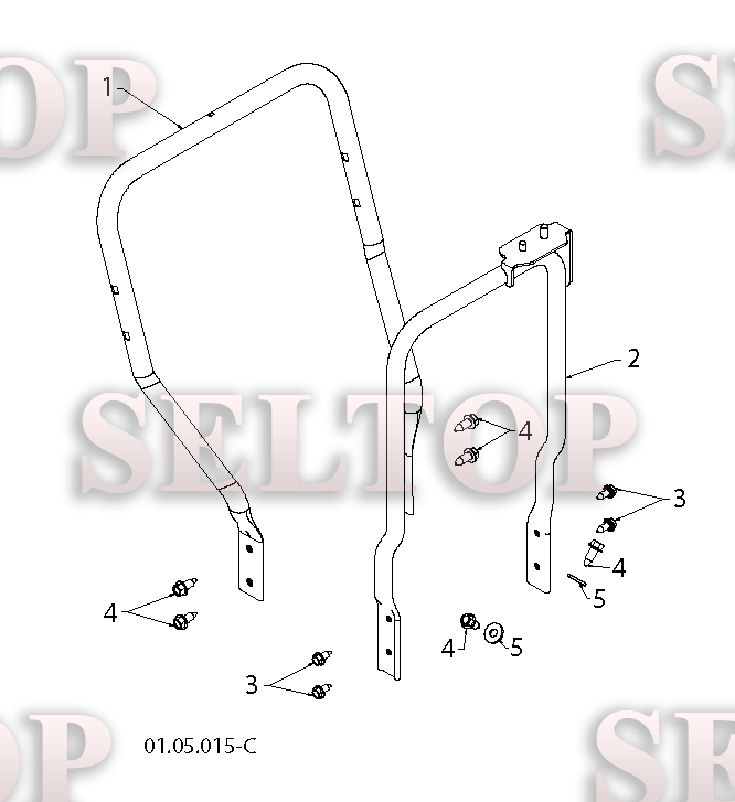 Ручка для Хускварна 5524 ST (артикул модели 96191001608) (с 2012-05) (схема 2)
