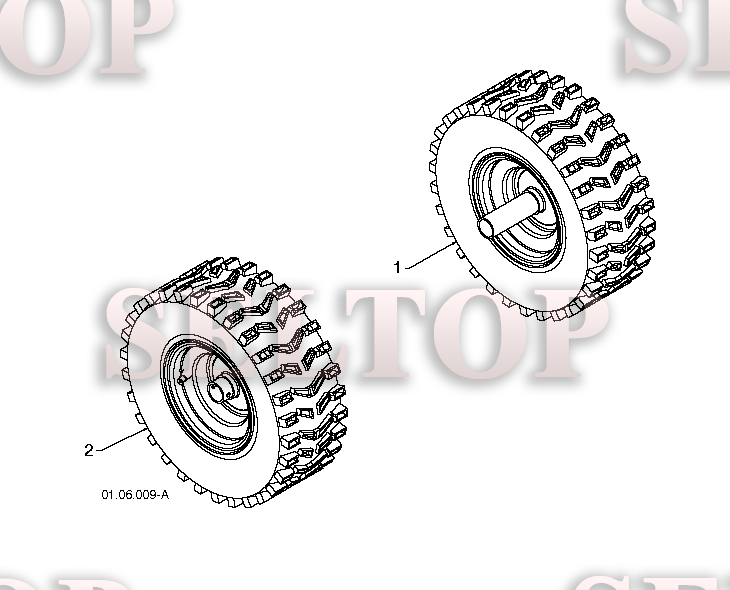 Колеса для Хускварна 5524 ST (артикул модели 96191001609) (с 2012-05)