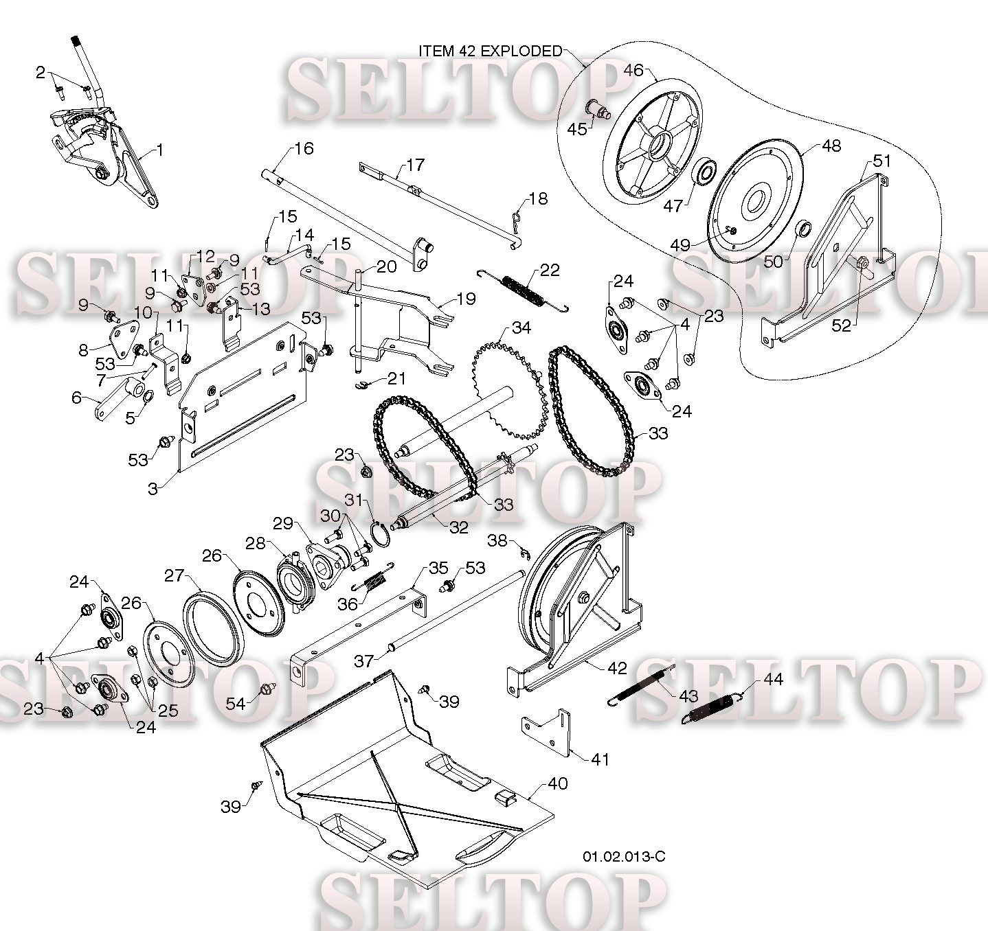 Привод для Хускварна 5524 ST (артикул модели 96191001610) (с 2012-06)