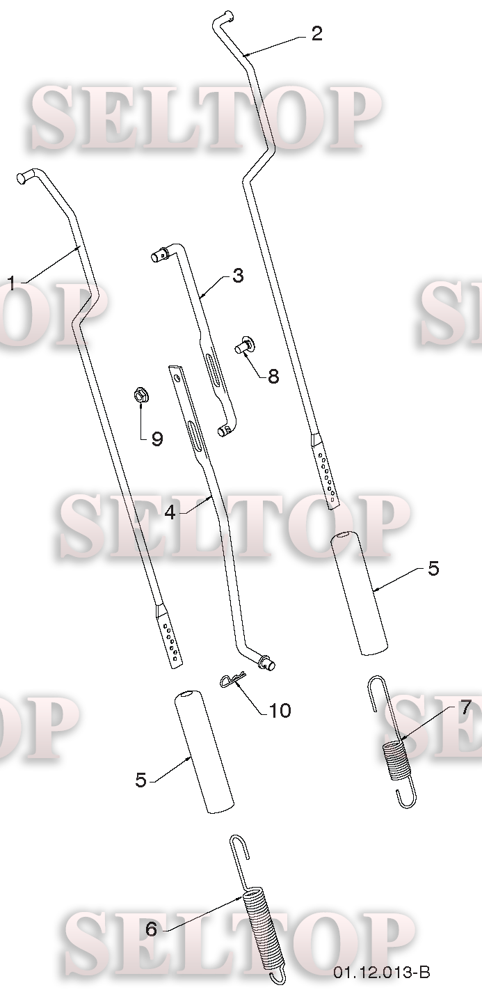 Ручка для Хускварна 5524 ST (артикул модели 96191001614) (с 2013-08) (схема 3)