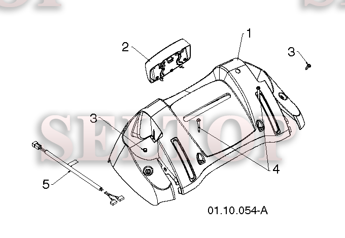 Ручка для Хускварна 5524 ST (артикул модели 96191001614) (с 2013-08) (схема 5)