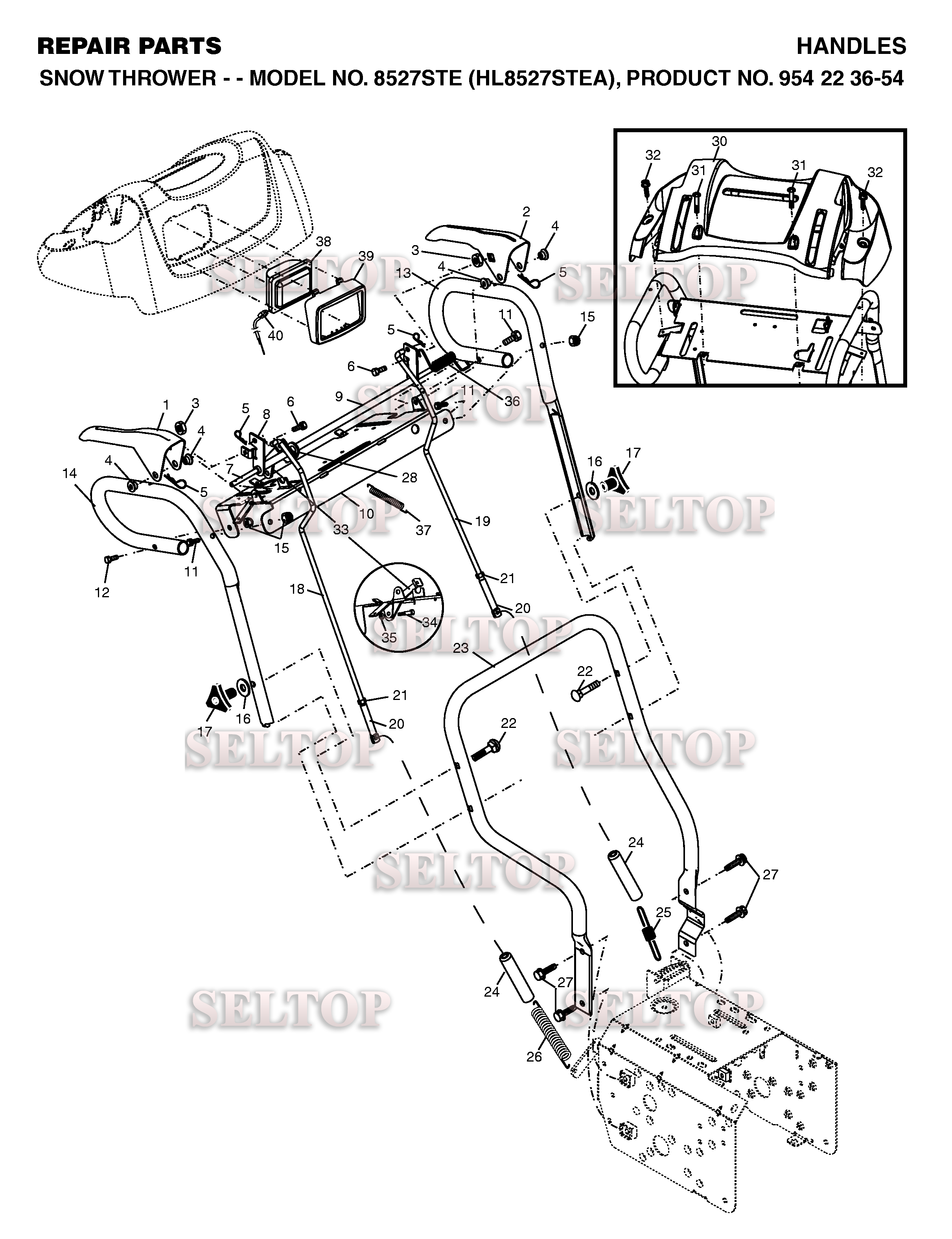 Ручки управления для Хускварна 8527 STE (с 2004-03)