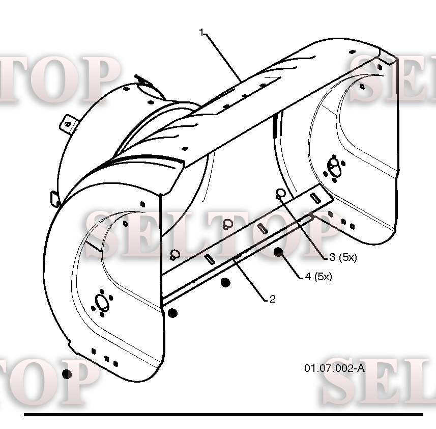 Крыльчатка, редуктор для Хускварна 9027 STE (артикул модели 96191001803) (с 2008-02) (схема 1)