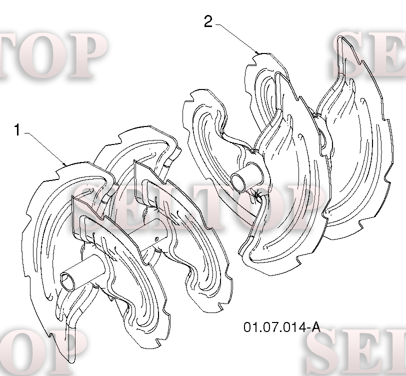 Крыльчатка, редуктор для Хускварна 924 HV (артикул модели 96193007004) (с 2012-08) (схема 2)